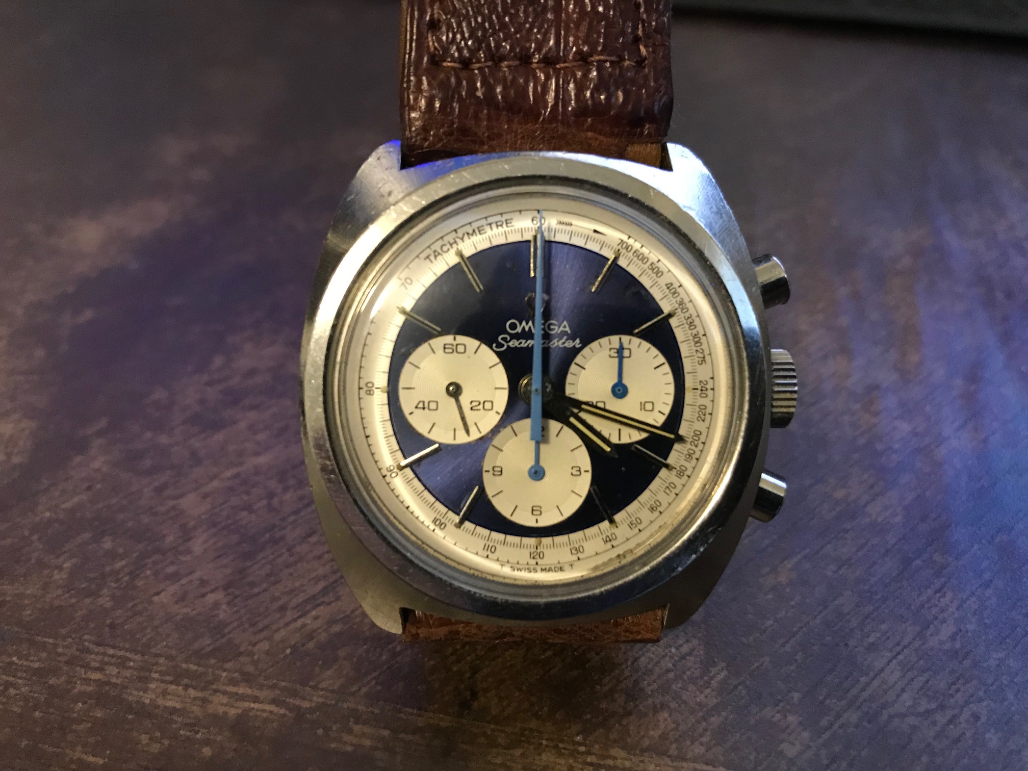 FS: Vintage Omega Seamaster Chronograph Blue Panda Dial | WatchCharts ...