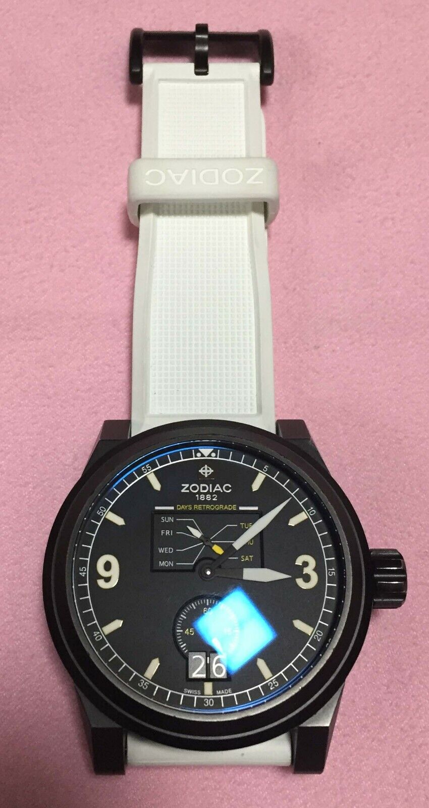 zodiac ZMX-04 ZO8563 watch Swiss movement rubber straps unique