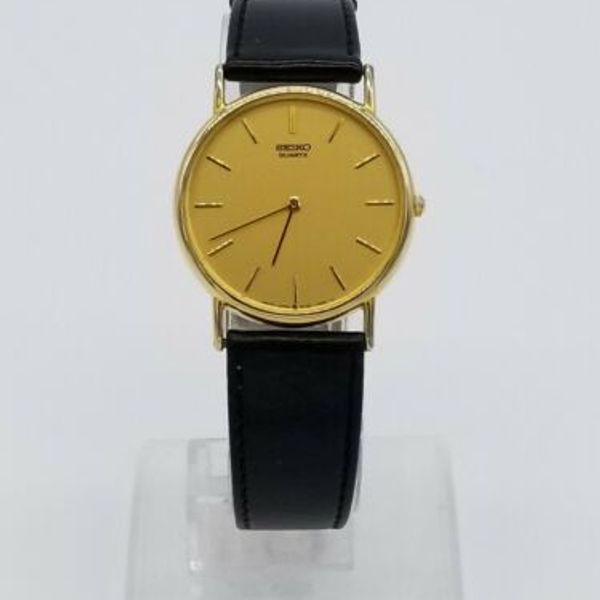 Vintage SEIKO Gold Plated Men's Dress Watch 5Y30-7009 Stainless Back Quartz  | WatchCharts