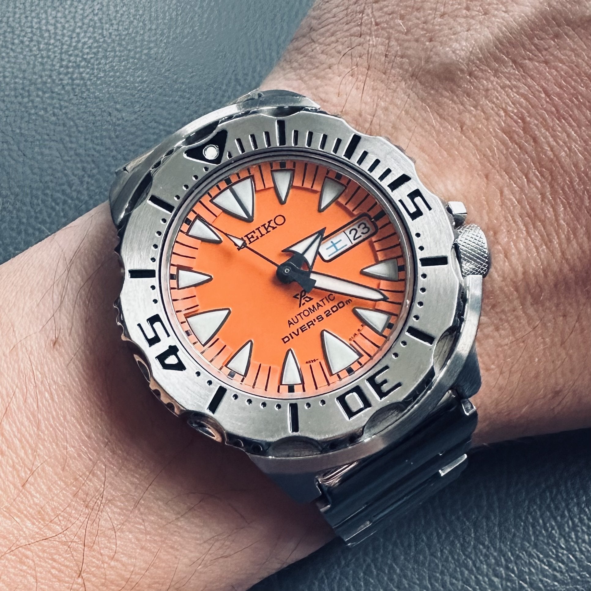 Seiko 2nd Generation Orange Monster SRP309