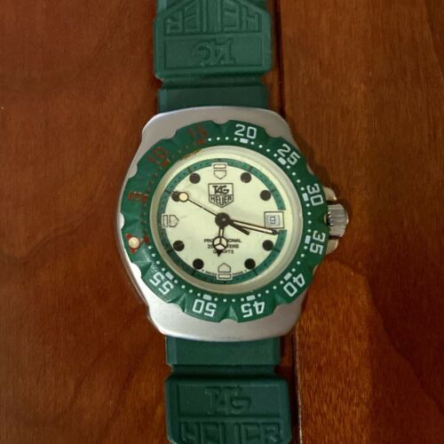 TAG HEUER Formula 1 WA1412 Green Stainless Quartz Ladies Watch 