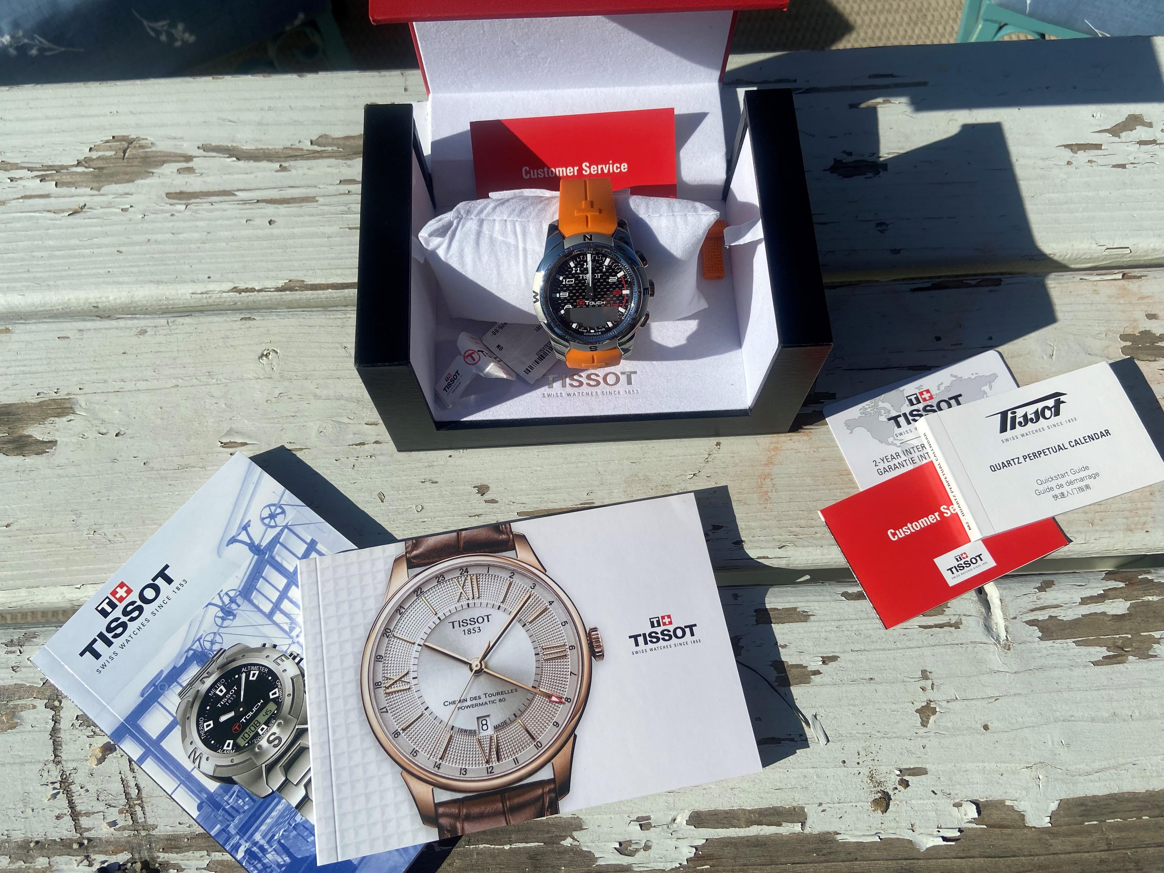 Tissot T Touch II Orange Rubber Carbon T047.420.47.207.01