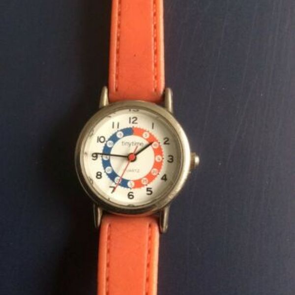Rare Vintage Tiny Time Childrens Time Teacher Learner Watch ...