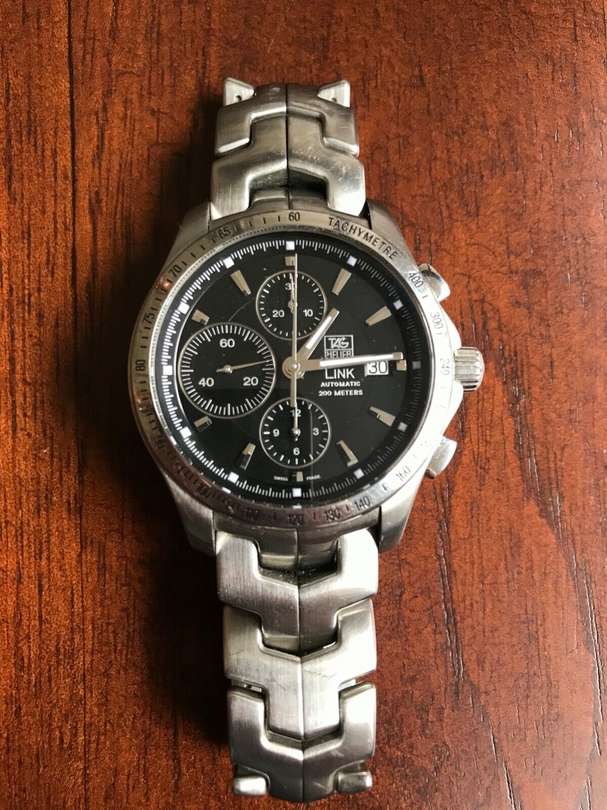 TAG HEUER LINK Calibre16 black automatic tachymetre CJF21100 EBC0532