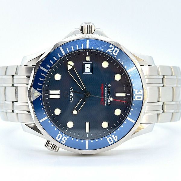 OMEGA Seamaster Bond Quartz 41mm 300M blue dial 2011, Full set