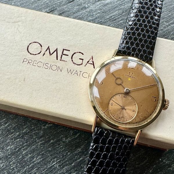 1944 Rare Omega 'Teddington' Red Star Wristwatch Model 2271 Cal. 30T2 Brazilian Market WW2