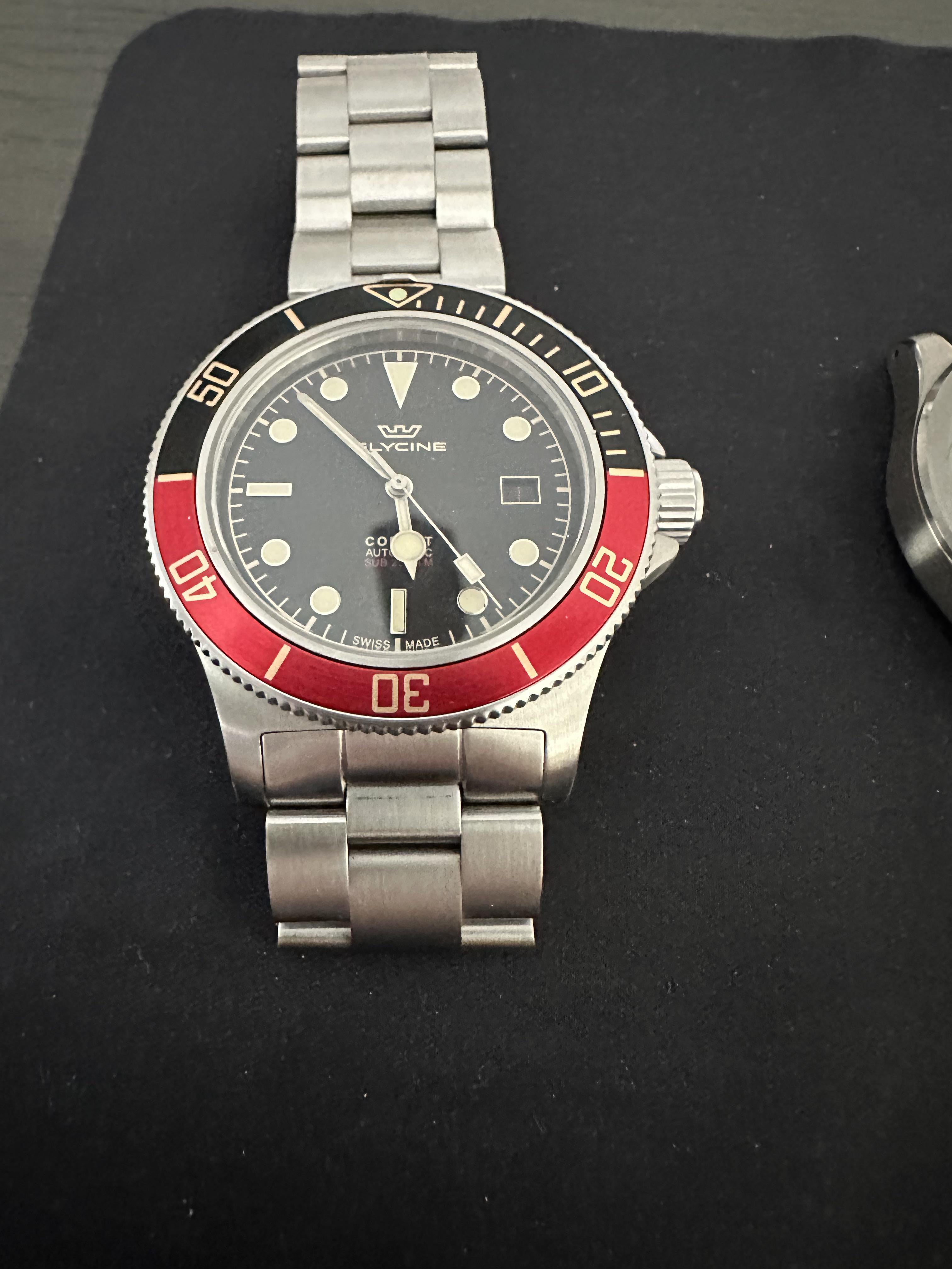 WTS 42mm glycine combat sub 38mm traska summiteer both need new