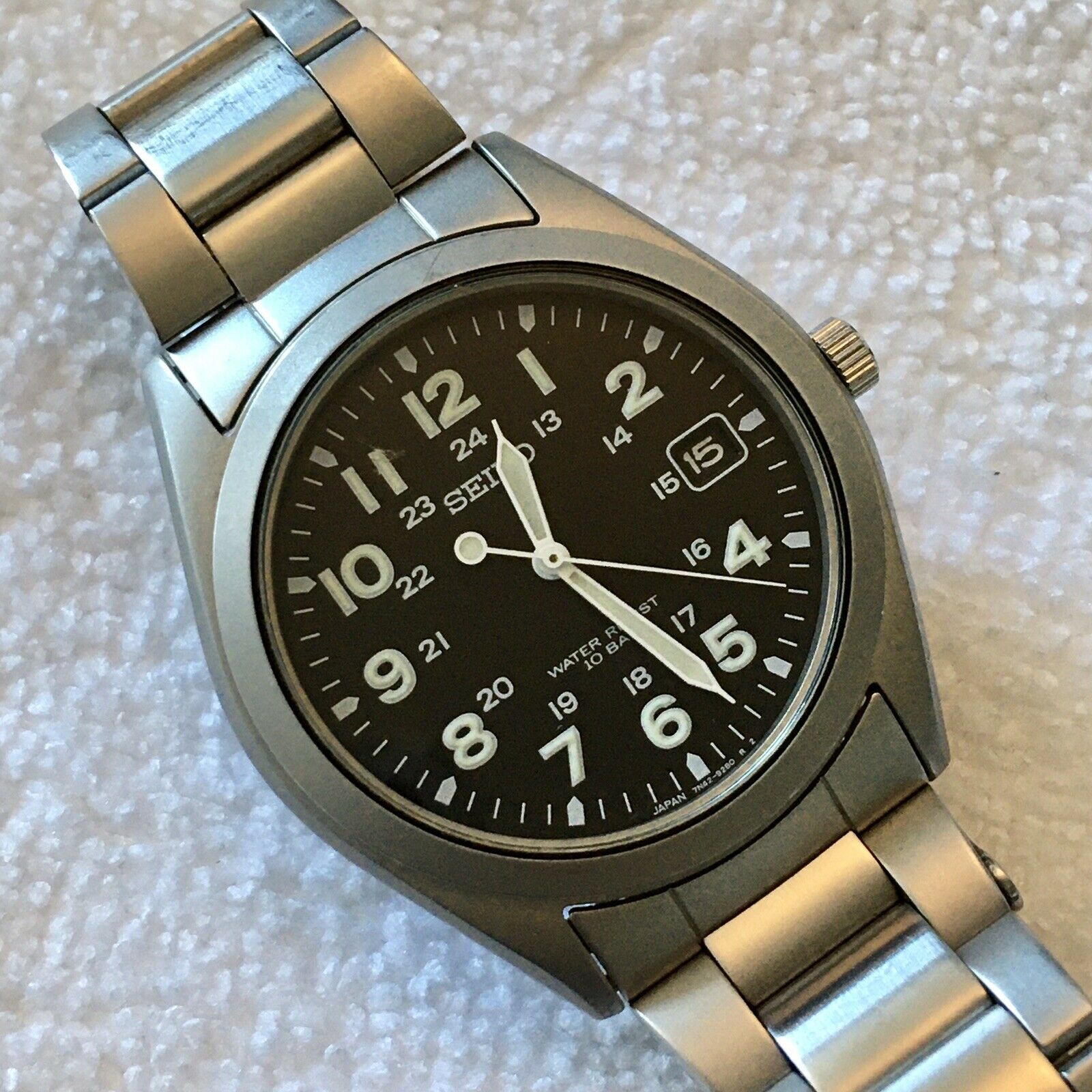 Seiko Spirit SBCA001 Military Style Quartz Watch 7N42-8260