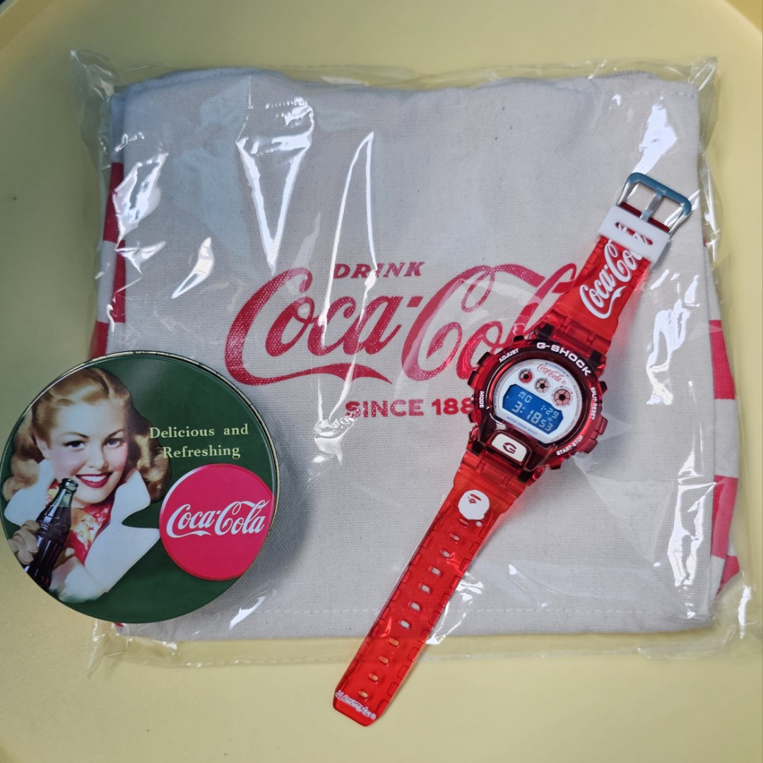 ⭐️AUTHENTIC⭐️Casio G-shock Gshock DW6900AC DW-6900AC DW6900 DW-6900 JDT A Bape  Bathing Ape X Coca-cola coca cola Coke Jelly Custom watch Set | WatchCharts  Marketplace