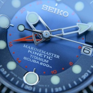 Seiko Marine Master Pipin Kinetic Watch SBDW015 Titanium 5m65-0A60