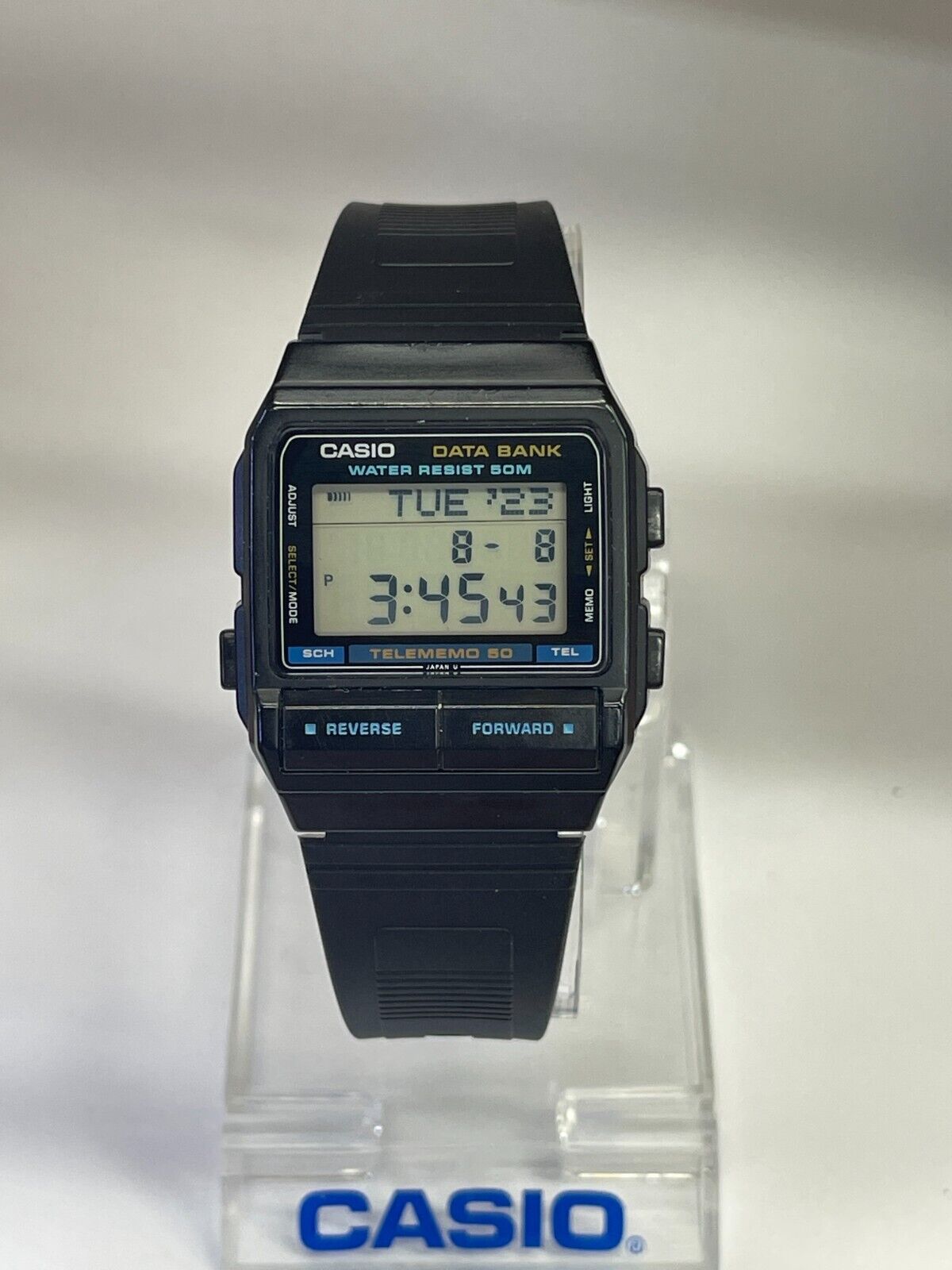 Casio DB 55W 1V Databank Watch Telememo 50 Original DB 55 Telememo Rare WatchCharts Marketplace