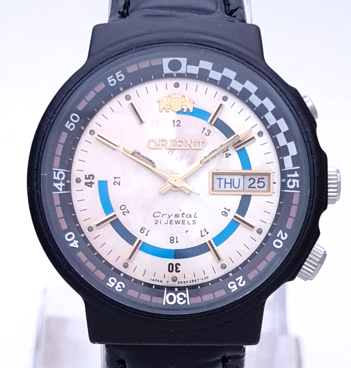 Vintage Orient Crystal TE469266-7A Rally Style Japan Automatic