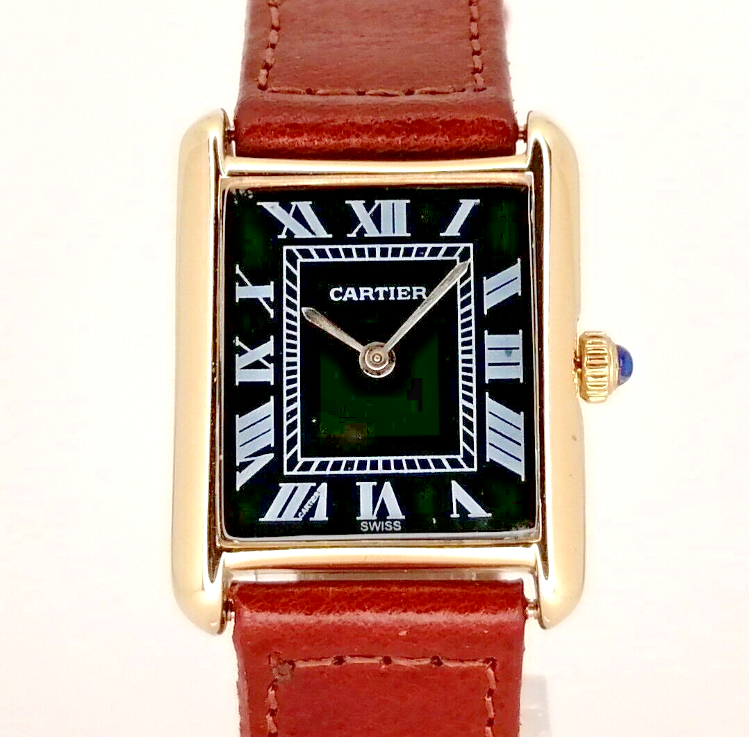 Cartier tank store 18k electroplated