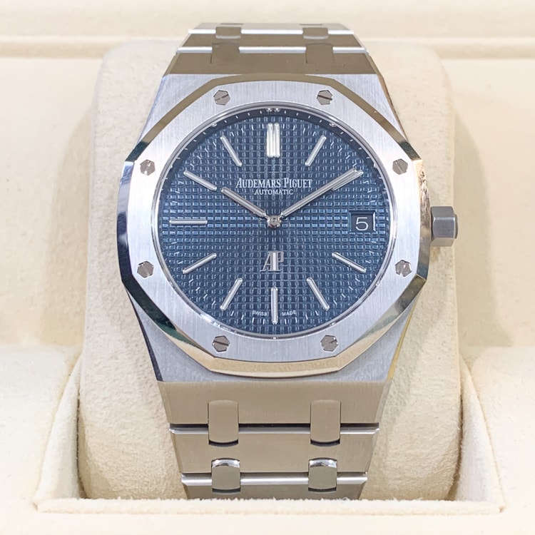 Audemars piguet royal oak 15202st ultra thin 39mm blue 2020 new