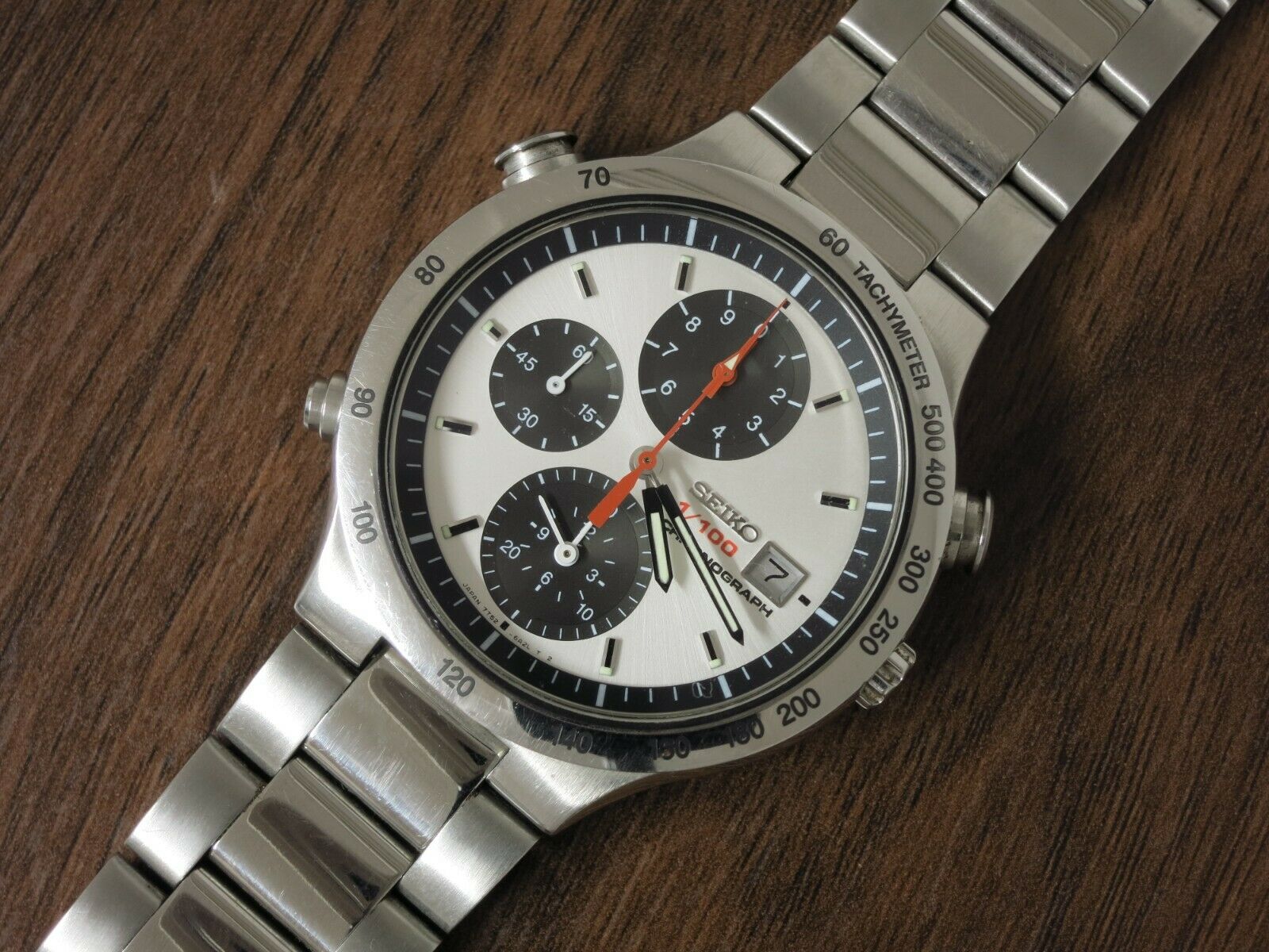 Seiko 7T52 6A20 SPEEDMASTER Panda Chronograph SBBT003 7T27 7T32