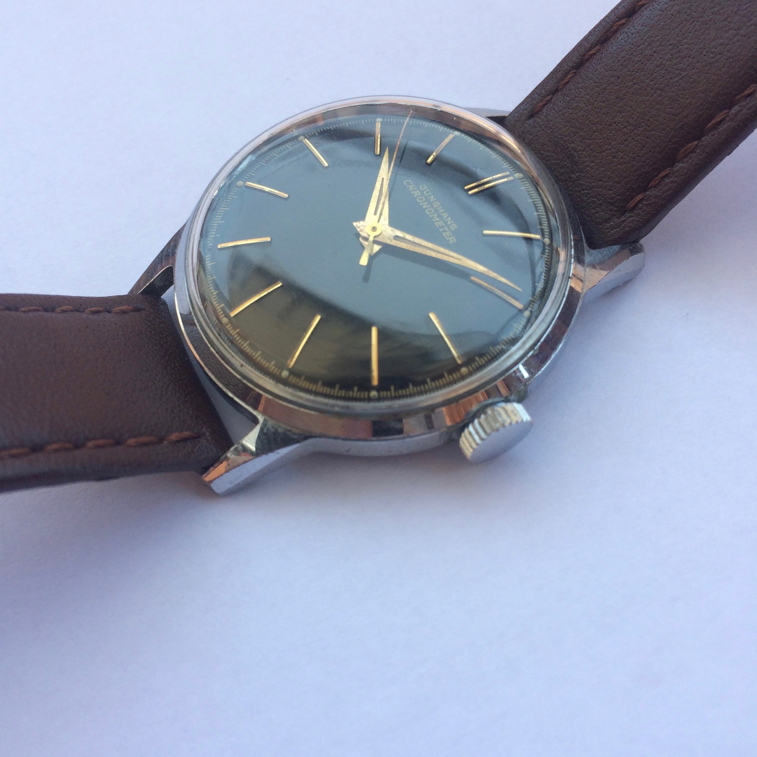 WTS vintage Junghans Chronometer with cal. J82 1 black dial