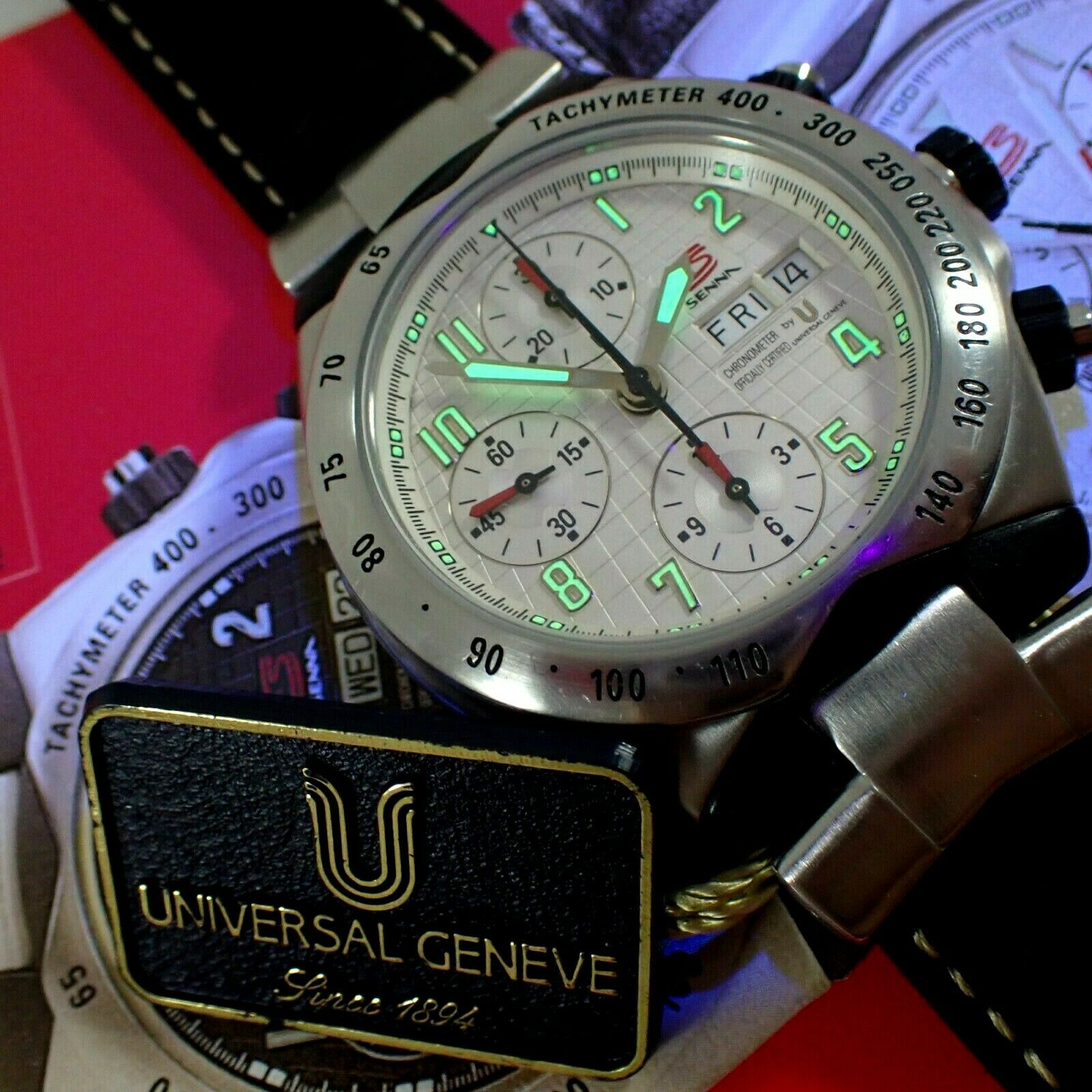 UNIVERSAL GENEVE SENNA 41 CHRONOGRAPH Ref.998.310 Cal.UG 98