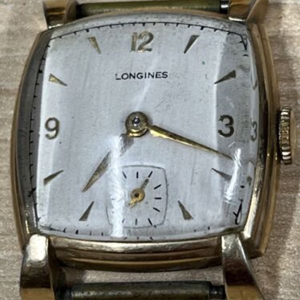 Vintage Longines Rectangular Watch 10K Gold Filled - Runs | WatchCharts ...