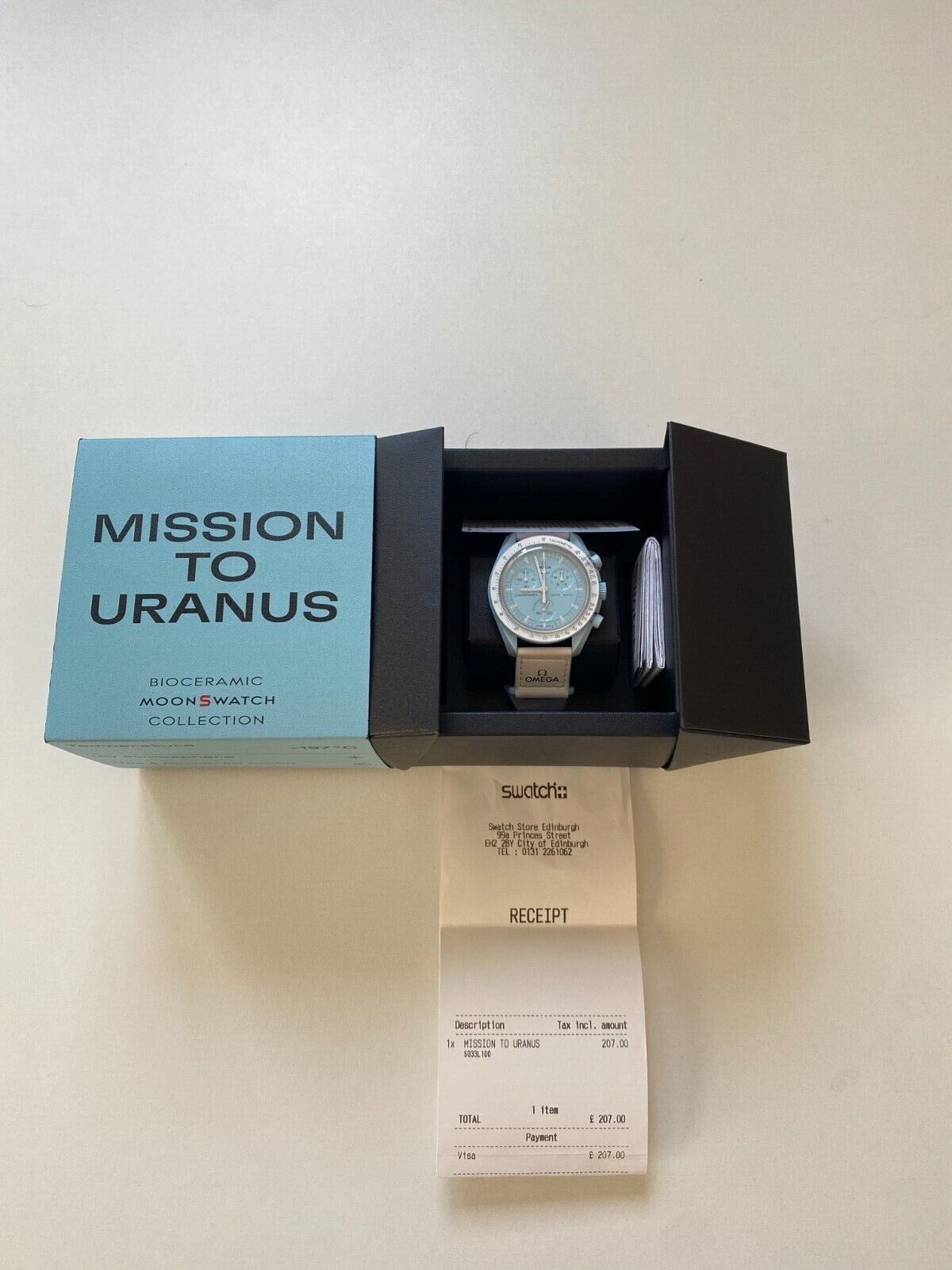 Swatch Omega Mission To Uranus ✓ BRAND NEW + RECEIPT - NEXT DAY