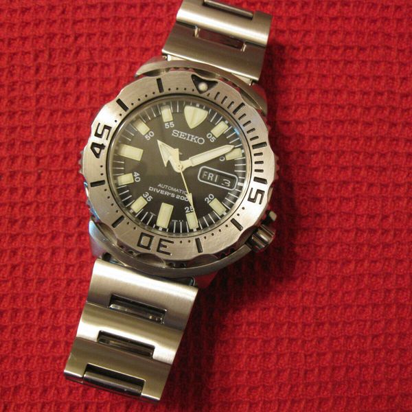 Vintage Seiko SKX779 Black Monster 7S26-0350 1st Gen New 49X8GCZ