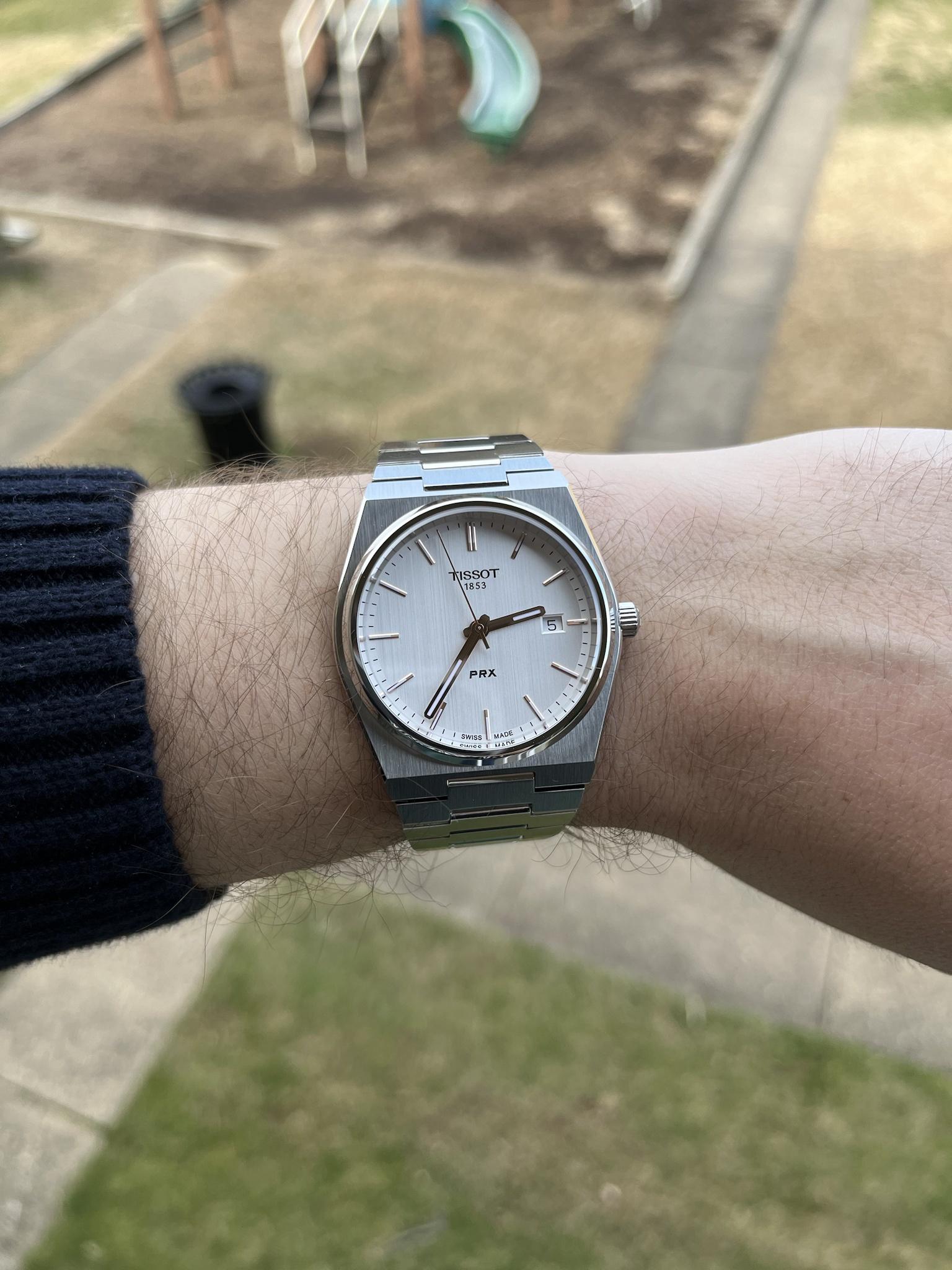 WTS Tissot PRX 40mm white dial WatchCharts Marketplace