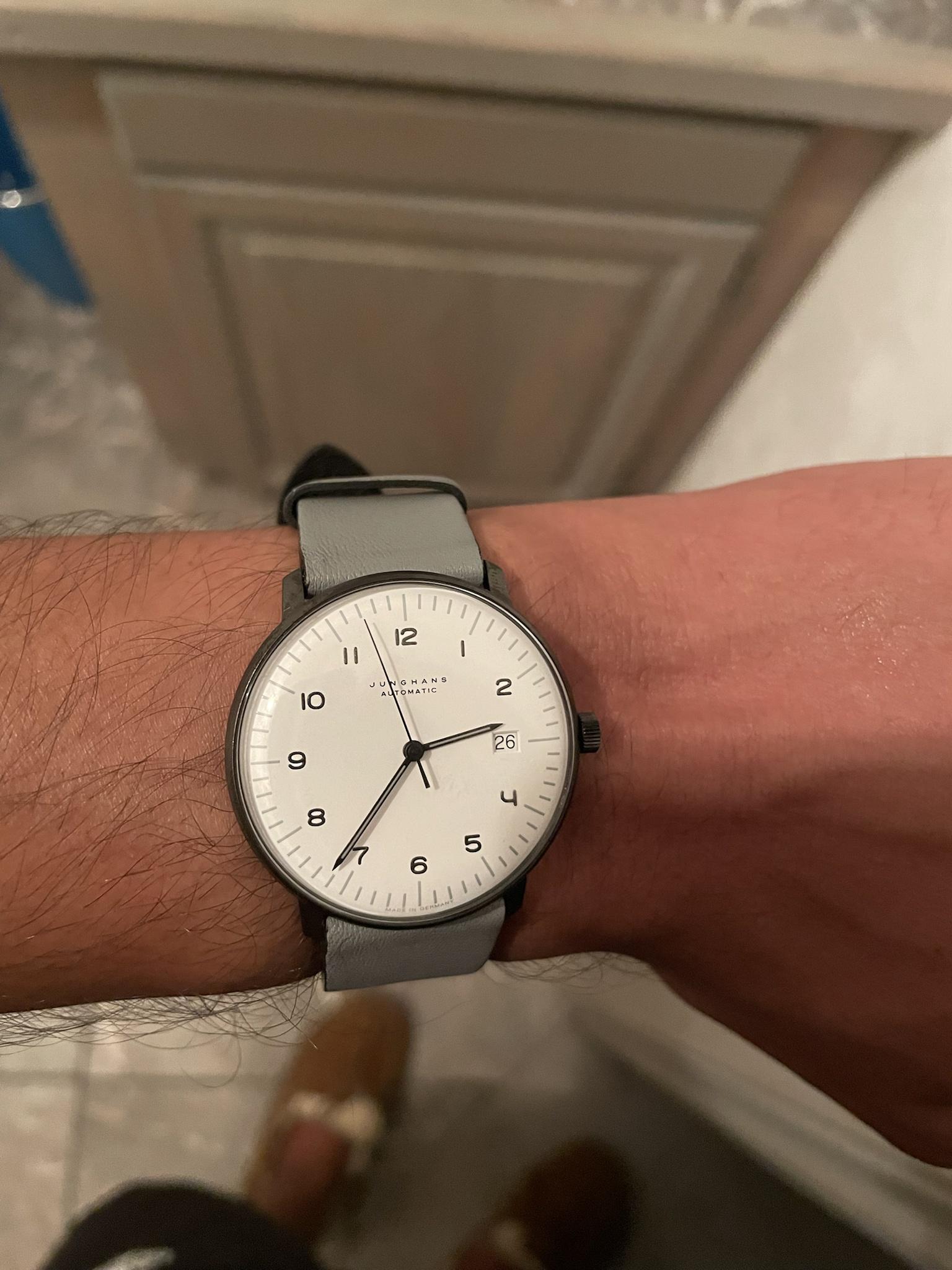 WTS Junghans Max Bill Automatic Black White 27 4007.04