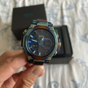 Limited Edition Casio G Shock G Shock Mtg B00ph 2aer Rainbow Blue Phoenix Mtg Watchcharts