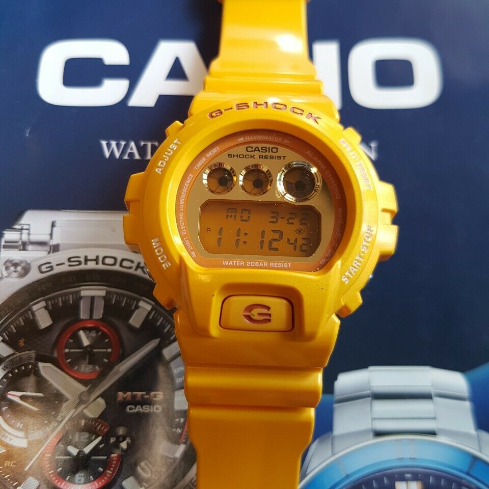 Casio G-shock DW 6900SB Crazy Color Yellow Mango Limited Rare