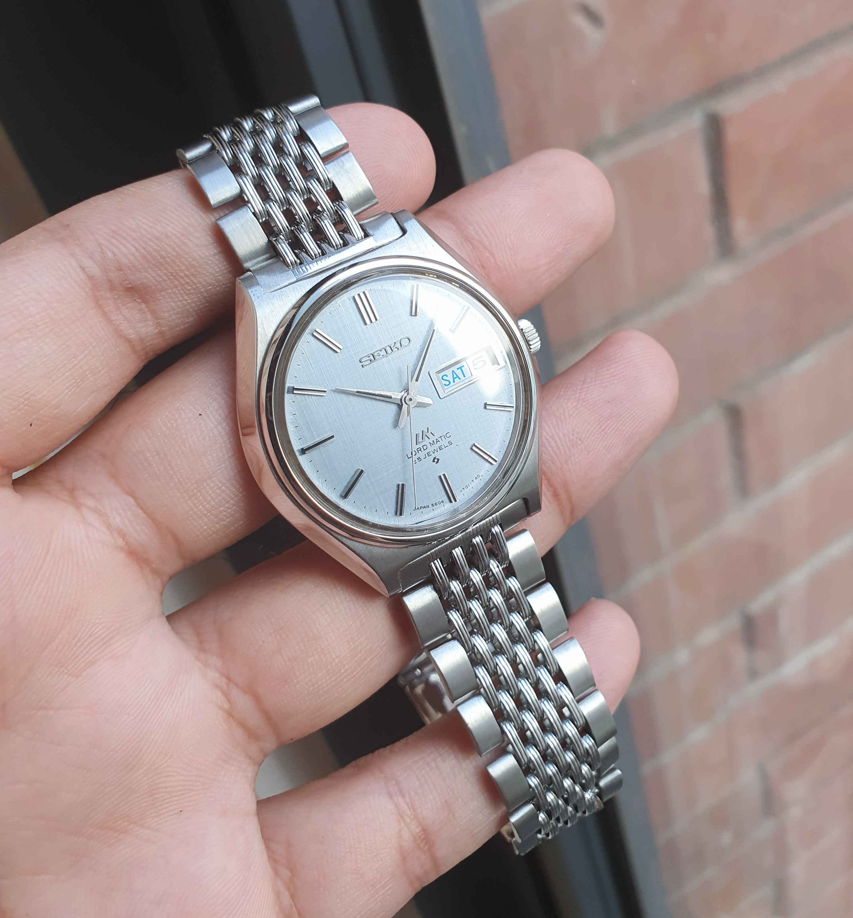 419 USD] FS: Seiko 1969 Ice Blue Linen Lord Matic LM SERVICED Stunning JDM  Rare Watch $419 Shipped | WatchCharts