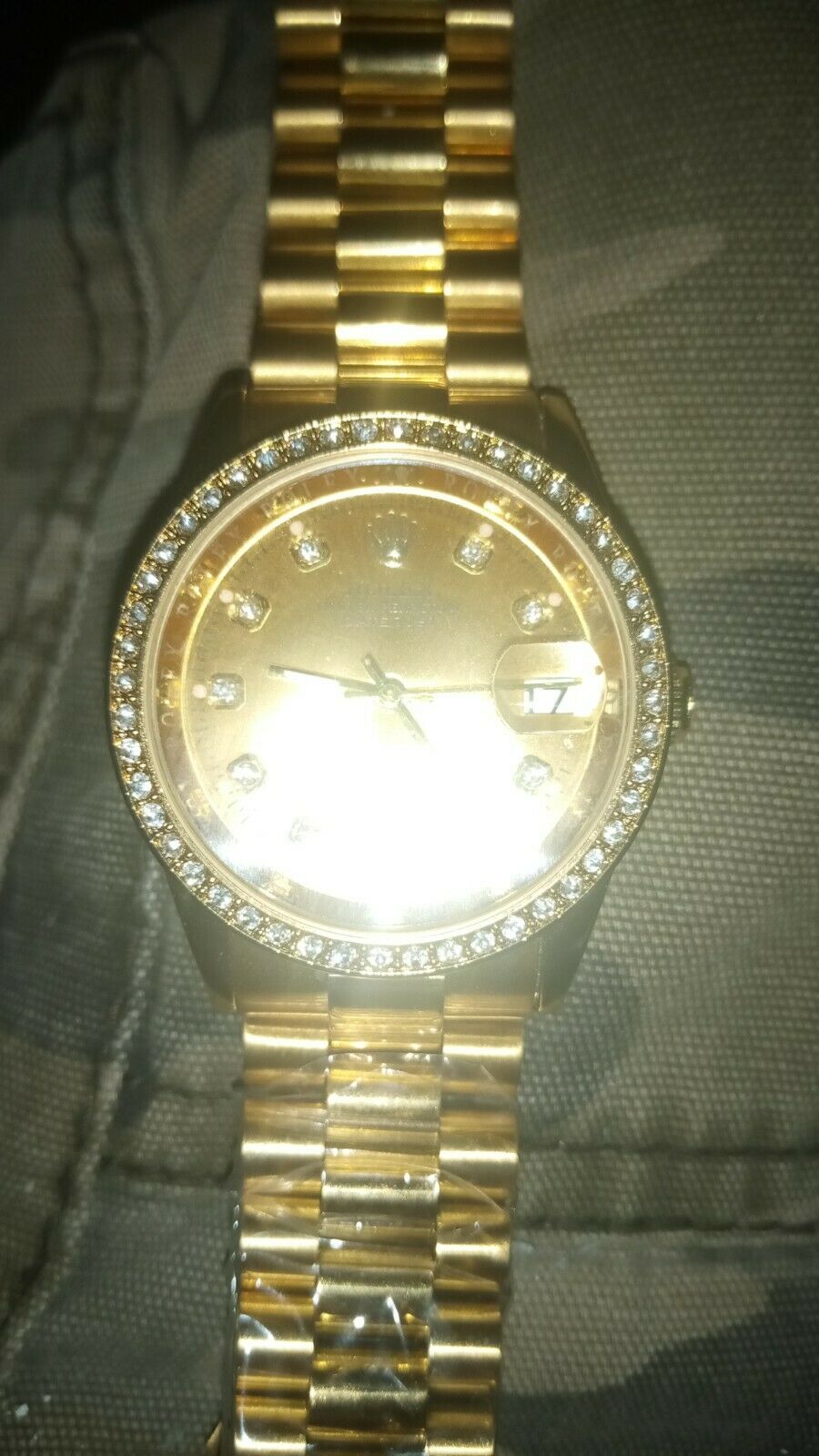 Rolex oyster perpetual 18k 750 geneve swiss discount made