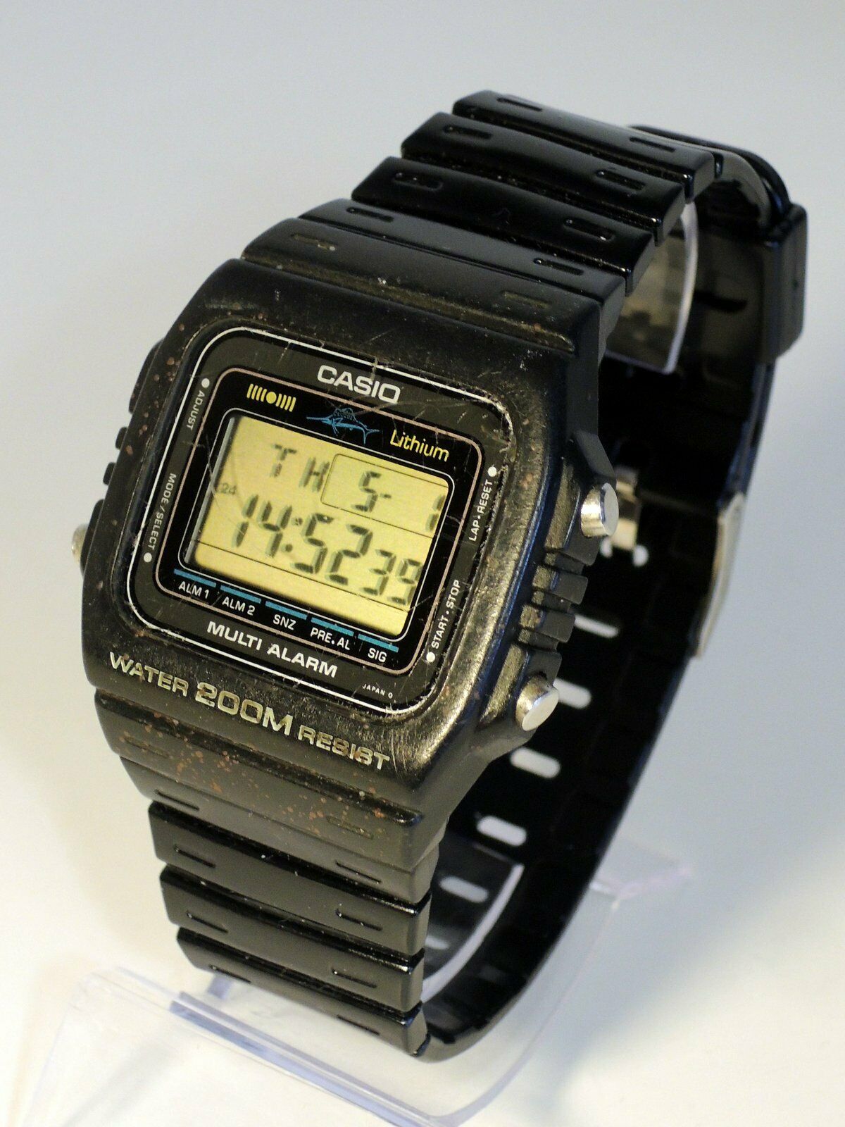 Casio DW-200 (181) Marlin Multi-Alarm Uhr von 1983 - Vintage