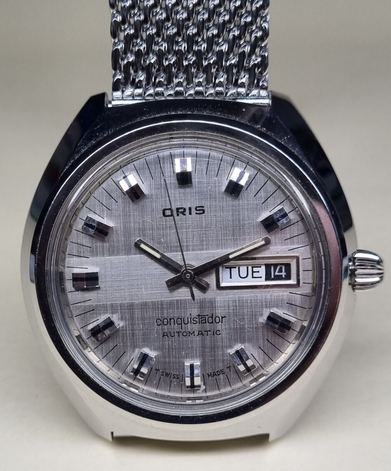 Oris Conquistador Rare. Superb condition. 1979. Automatic Day