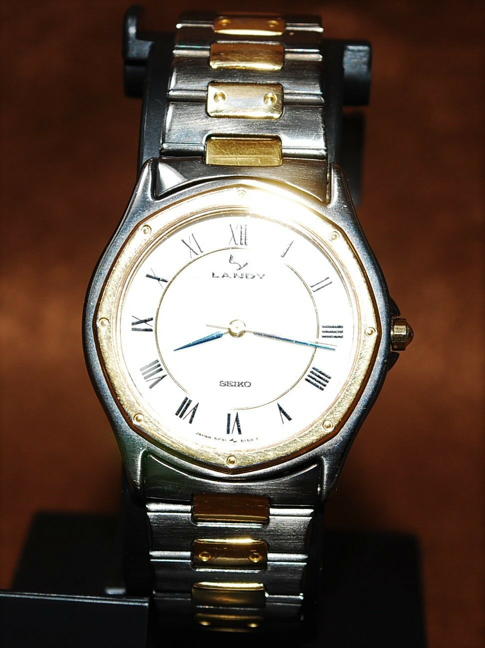 SEIKO LANDY 5P31-6130 Combination Titanium Color Men's Quartz 1988