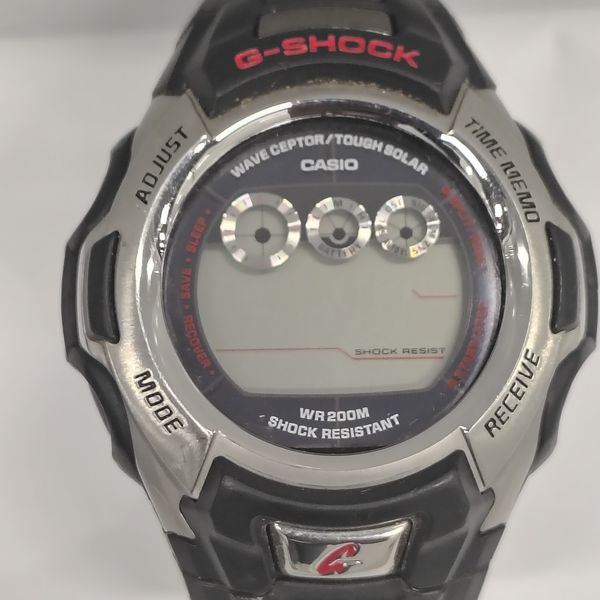 Casio G-Shock GW-500 Wave Ceptor Watch Tough Solar Black Silver NEEDS ...