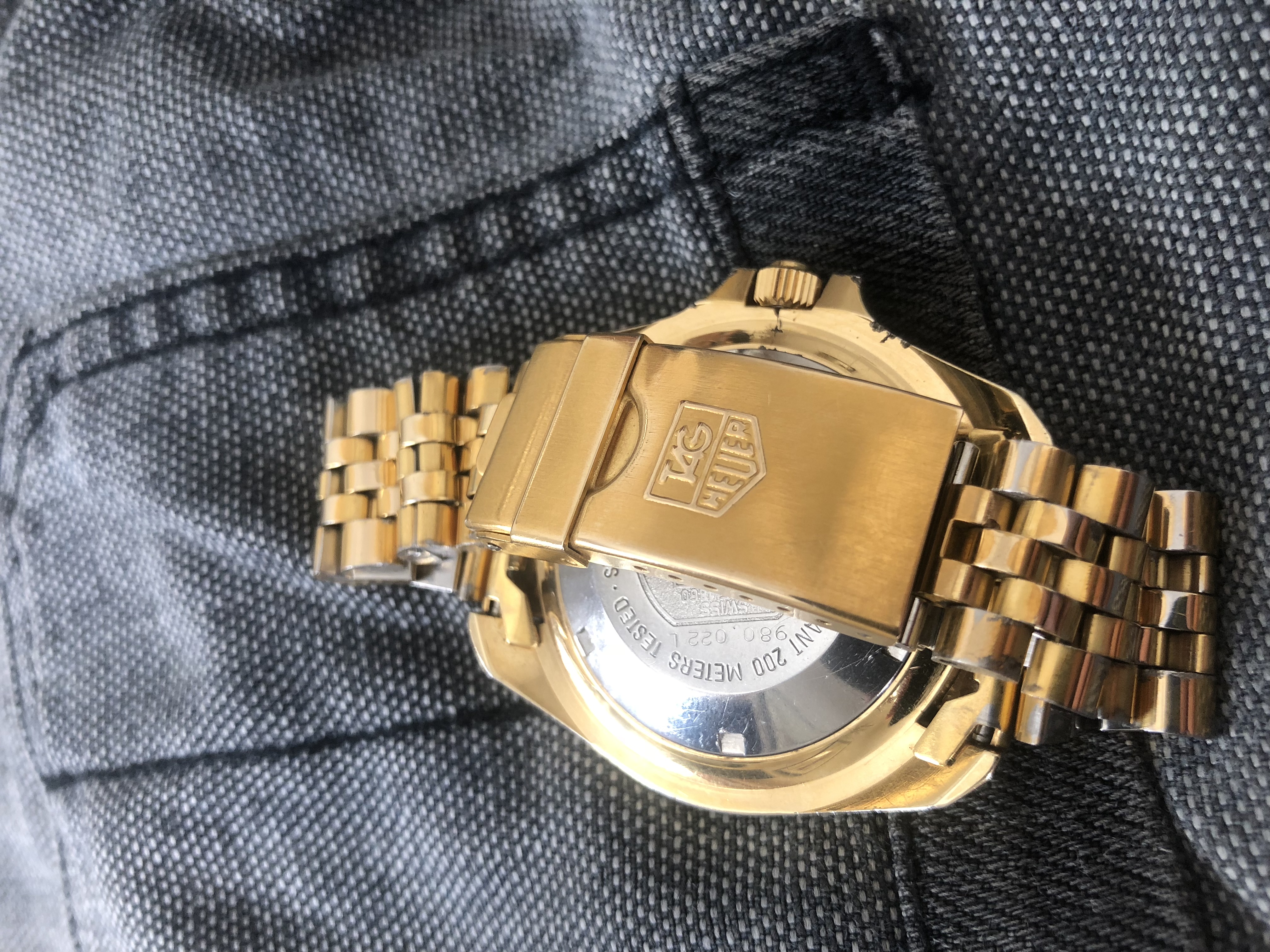 Fs Tag Heuer 980.022 1000 Wolf of Wallstreet Gold Vintage