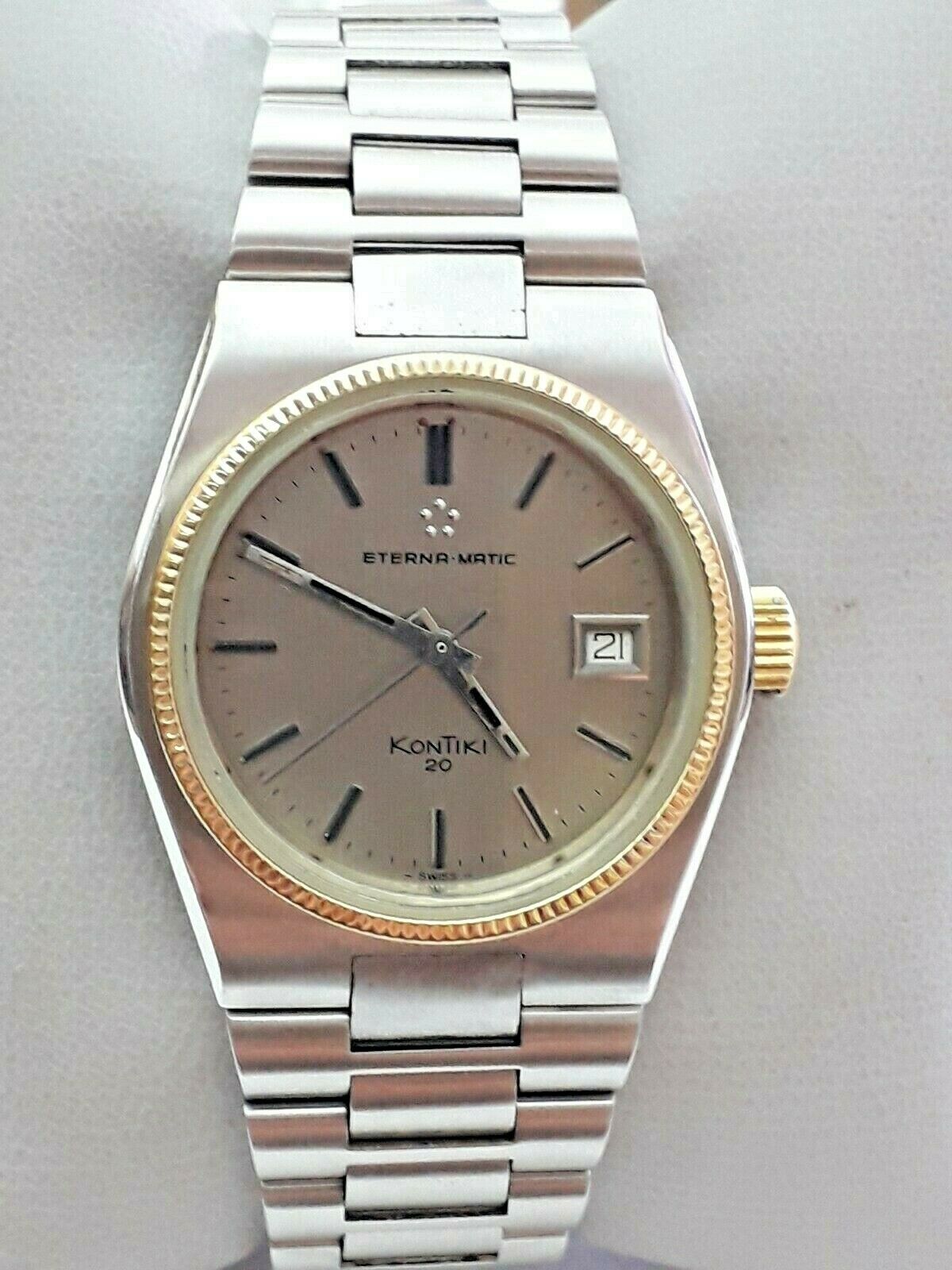 Eterna Matic kontiki 20 cal.12824 brevete ref: 633.1019.41 