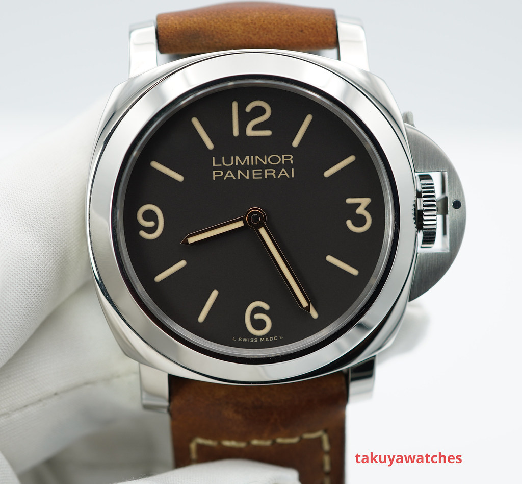 FSOT Panerai PAM 390 LUMINOR GOLD HANDS TOBACCO PATINA DIAL