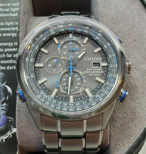 Citizen Eco-Drive shops AT8027-55H Men's 43mm Atomic Solar Chronograph Watch