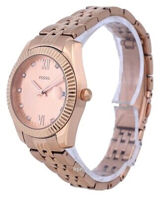 Fossil Scarlette Mini Rose Gold Tone Stainless Steel Quartz ES4898