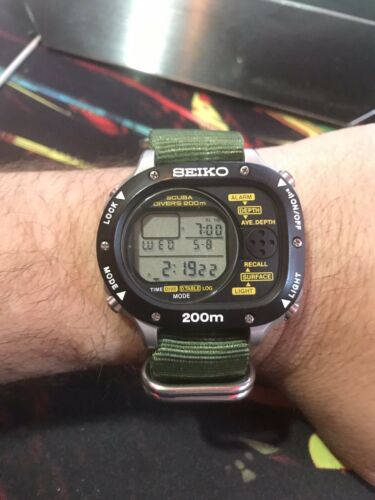 1990 Vintage Seiko Scuba Master Watch M726-5A00 Near Perfect
