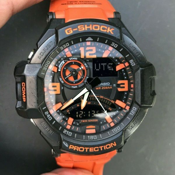 Casio G SHOCK GA 1000 4A 5302 Gravity Master Aviator Digital Compass 50mm case WatchCharts Marketplace