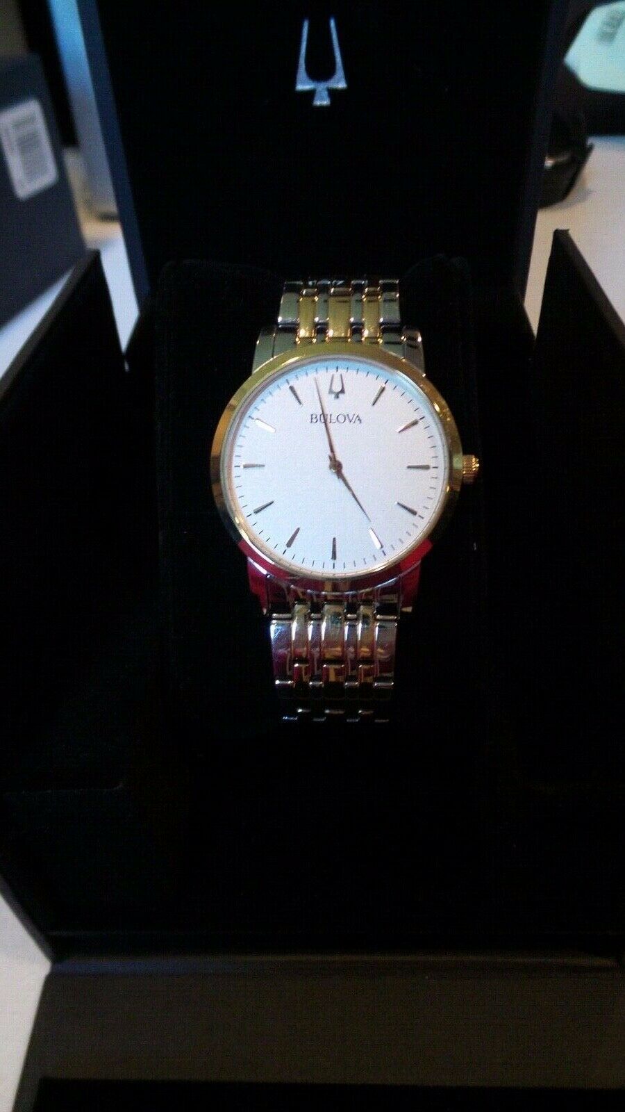 nice Bulova 98A208 Men s Two Tone White Dial Stainless Steel Watch WatchCharts Marketplace