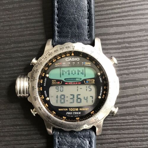 【カシオプロトレック】ALT-7000　ツインセンサー フルメタルPRO TREK】カシオALT-7000ツインセンサー