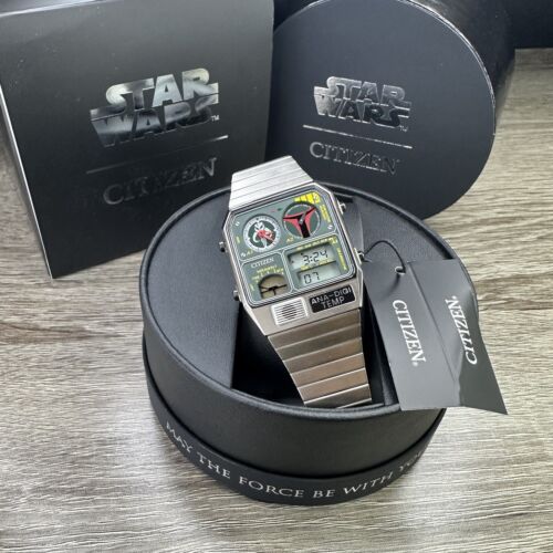 NEW✓ Citizen Star Wars Boba Fett ANA-DIGI TEMP Quartz Watch NEW✓ Citizen Star Wars Boba Fett ANA-DIGI TEMP Quartz Watch