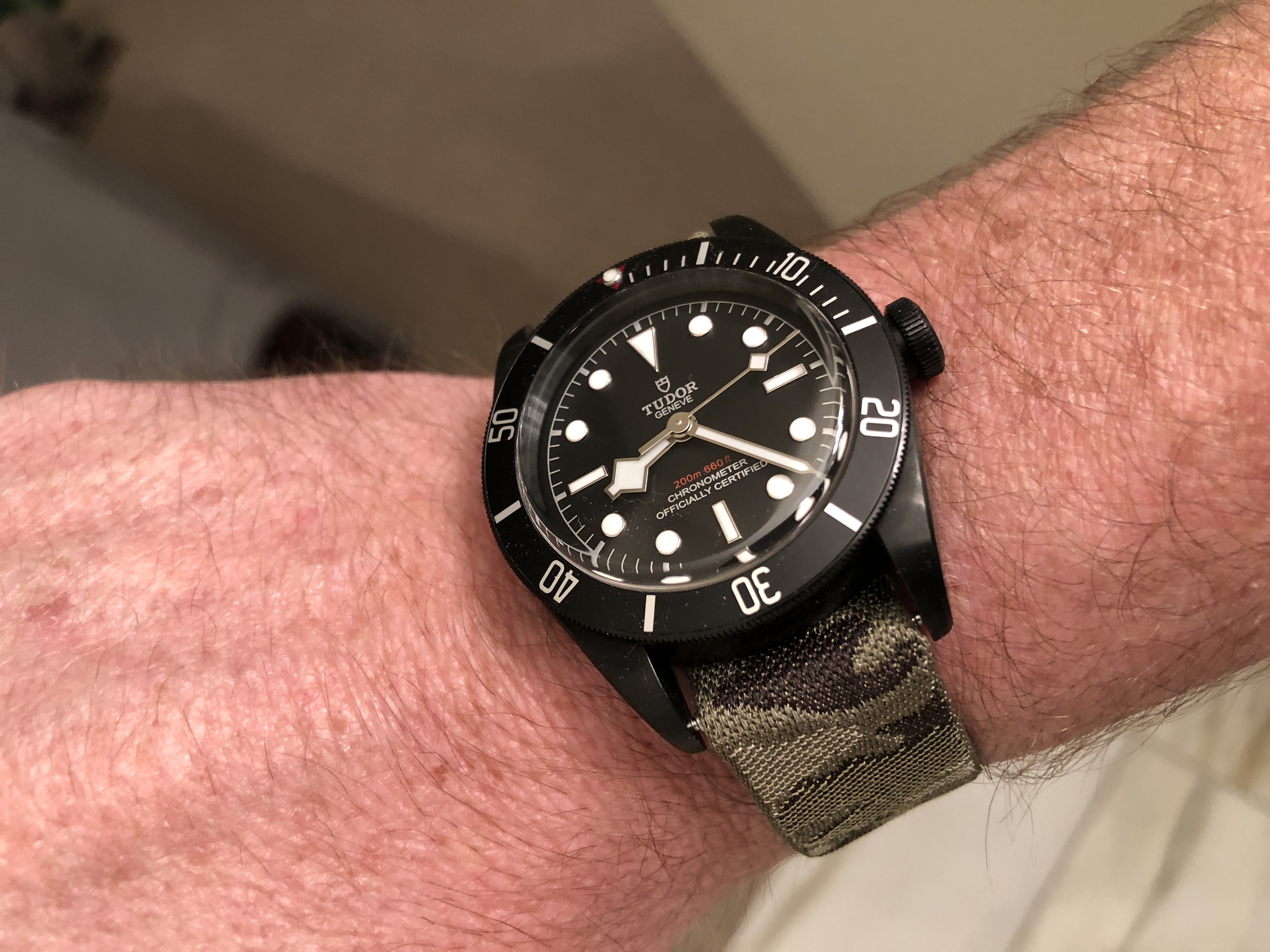 Tudor black bay camo cheap strap