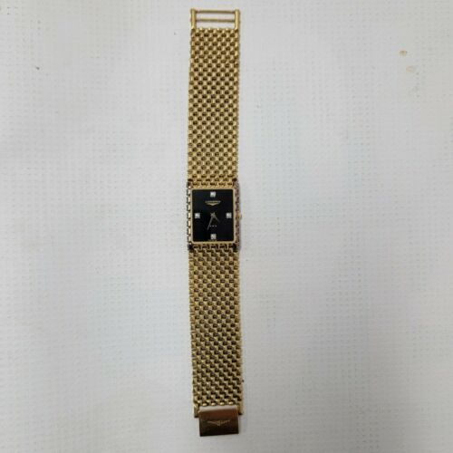 Longines QWR HT1965 Swiss 1500 Gold Rectangular Dress Watch