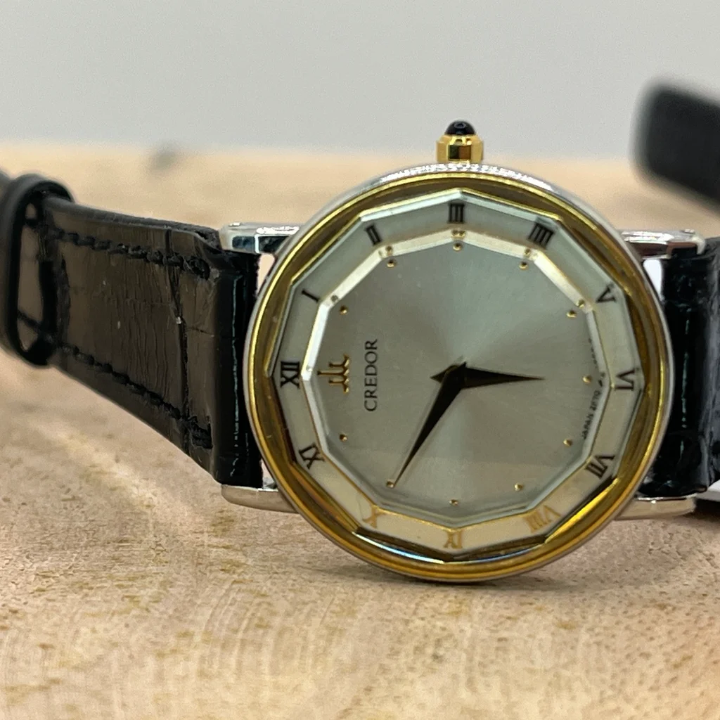 Seiko Credor 2F70-0300 18K gold and Stainless steel