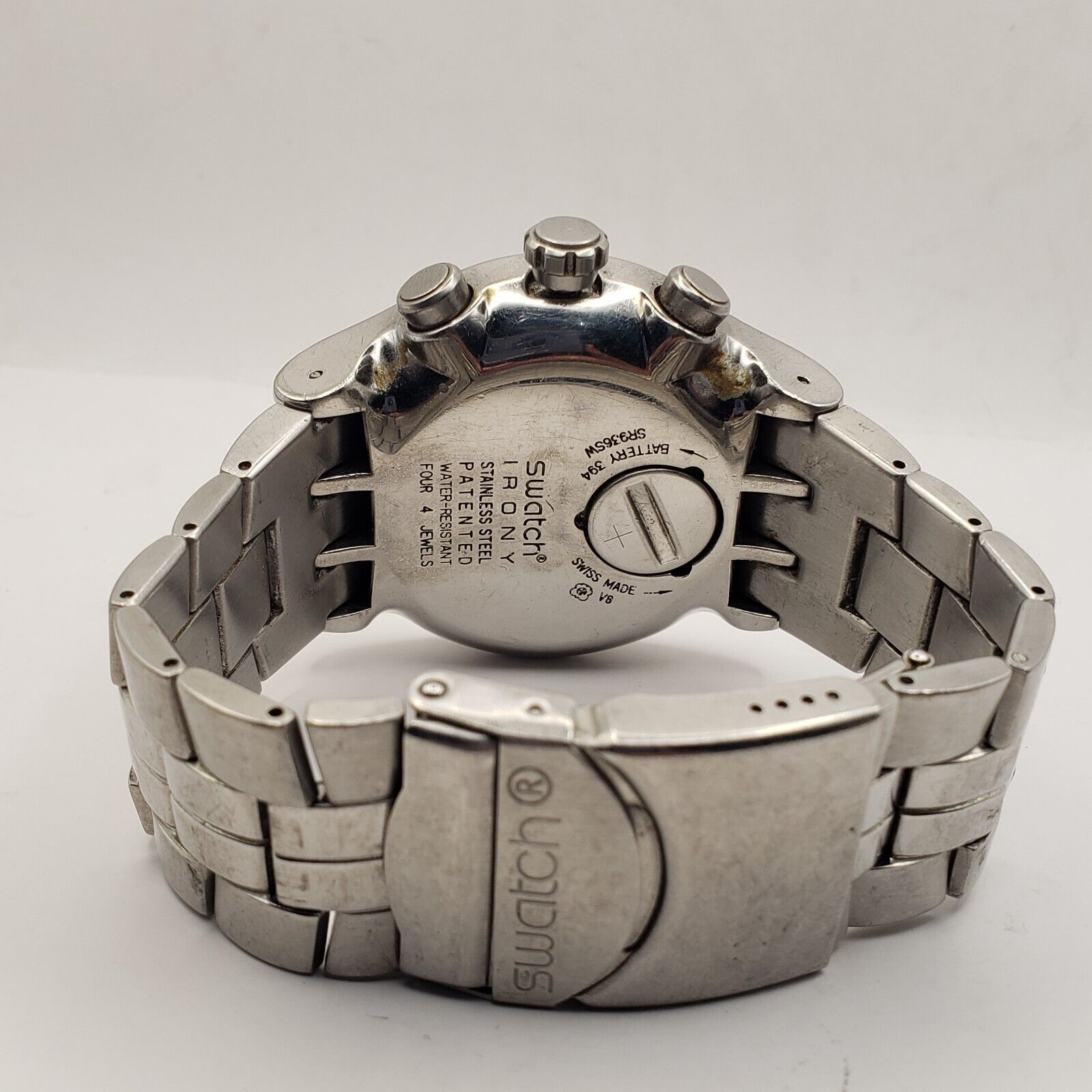 Swatch Swiss Irony V8 Quartz Panda Face Tachymeter