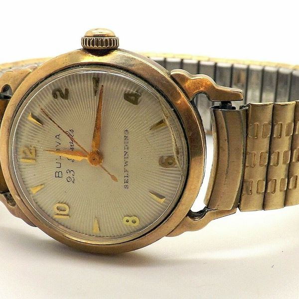 1958 Men's Bulova 23 Jewels Wrist Watch L8 10K RGP Bezel ~Self Winding ...