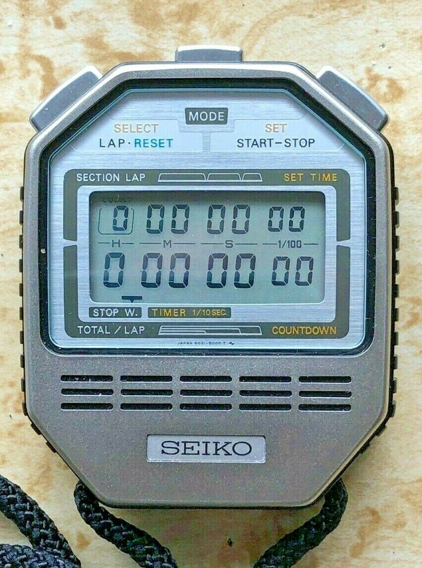 Seiko Timer, Stopwatch & Alarm. Model S021-5000 Mint and original manual. |  WatchCharts